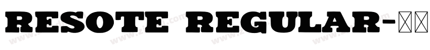ResotE Regular字体转换